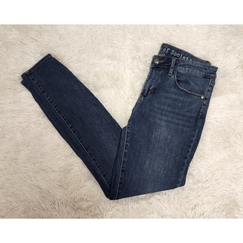 Articles of Society Womens Denim Size 27 Blue Medium Wash Skinny Jeans Pants - Picture 3 of 6